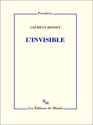 cover image of L'Invisible